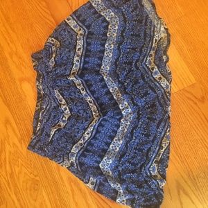 blue floral mini skirt forever 21 (small)